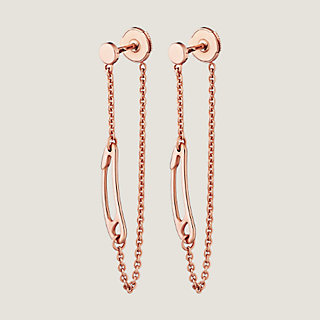 Chaine d'ancre Mini Punk earrings, very small model | Hermès